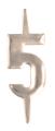 Cyfra metalowa 5
